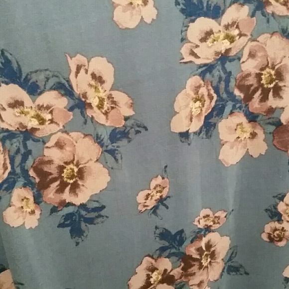 Agnes and Dora Women's Size Medium Maxi Skirt Dress Blossom Blues Light Blue - Picture 5 of 6